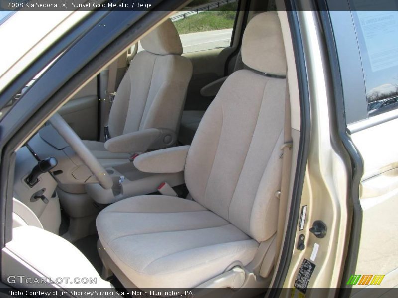 Sunset Gold Metallic / Beige 2008 Kia Sedona LX