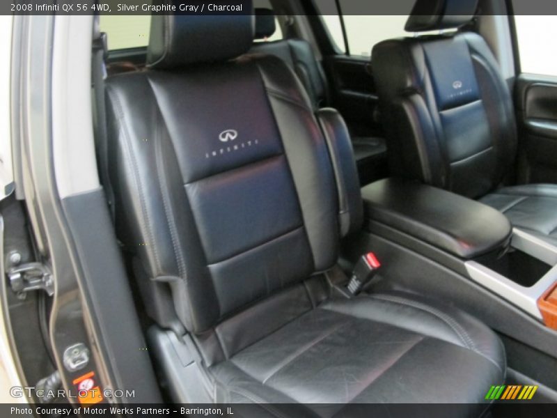 Silver Graphite Gray / Charcoal 2008 Infiniti QX 56 4WD