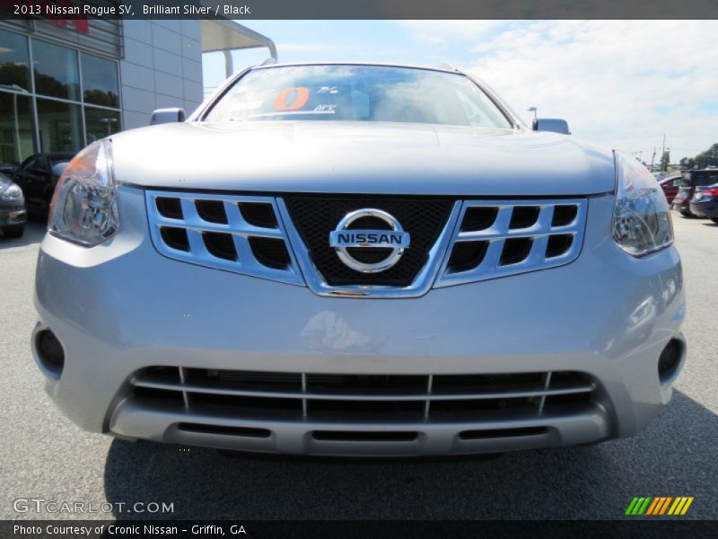 Brilliant Silver / Black 2013 Nissan Rogue SV