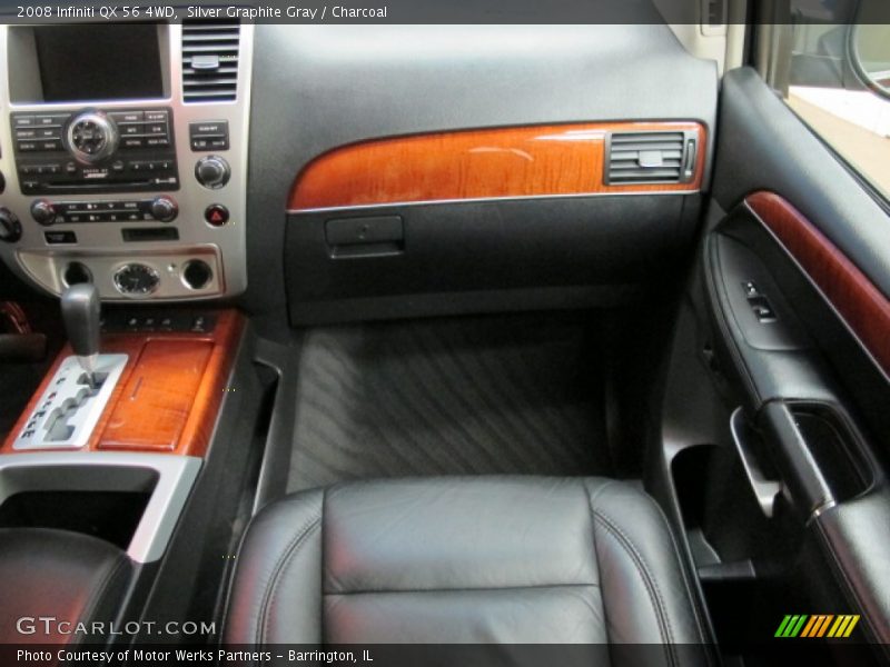 Silver Graphite Gray / Charcoal 2008 Infiniti QX 56 4WD
