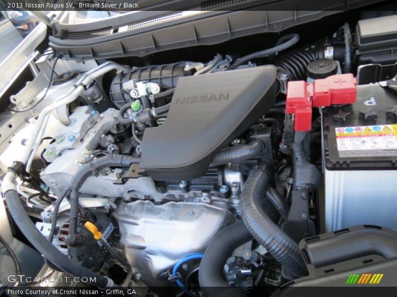 Brilliant Silver / Black 2013 Nissan Rogue SV