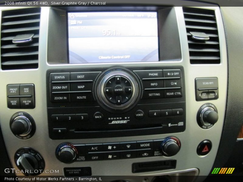 Silver Graphite Gray / Charcoal 2008 Infiniti QX 56 4WD