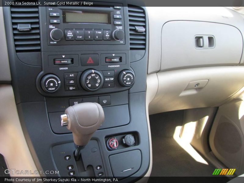 Sunset Gold Metallic / Beige 2008 Kia Sedona LX