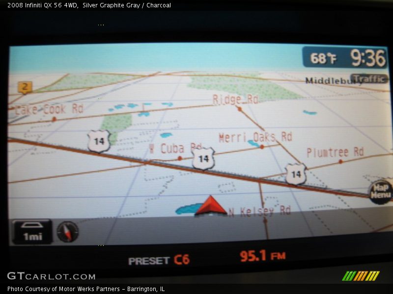 Silver Graphite Gray / Charcoal 2008 Infiniti QX 56 4WD