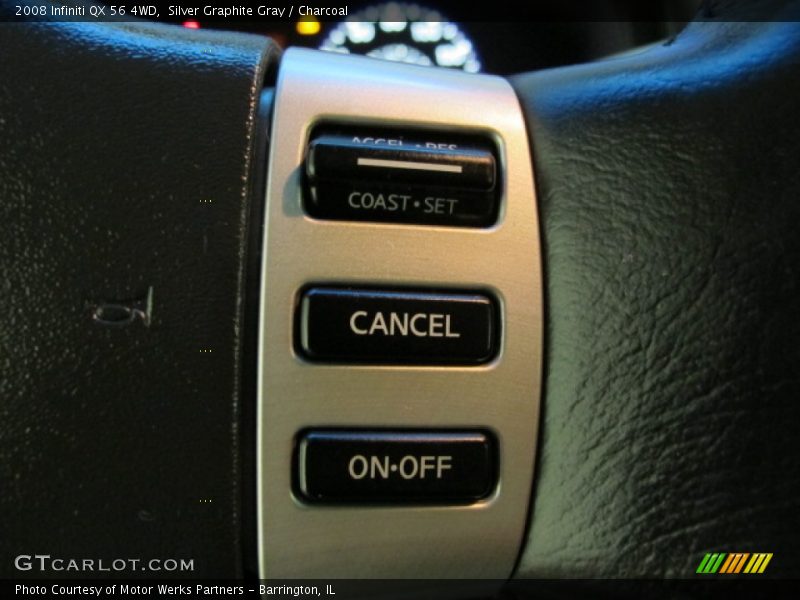 Silver Graphite Gray / Charcoal 2008 Infiniti QX 56 4WD