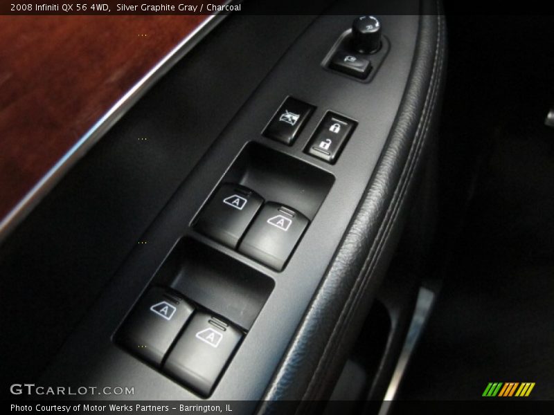Silver Graphite Gray / Charcoal 2008 Infiniti QX 56 4WD