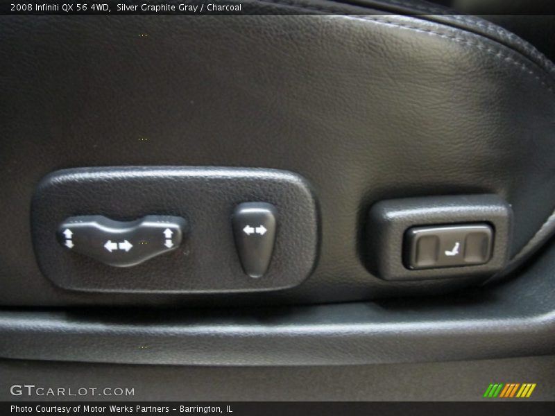 Silver Graphite Gray / Charcoal 2008 Infiniti QX 56 4WD