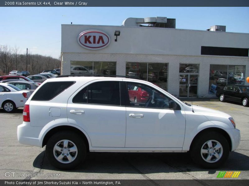 Clear White / Gray 2008 Kia Sorento LX 4x4