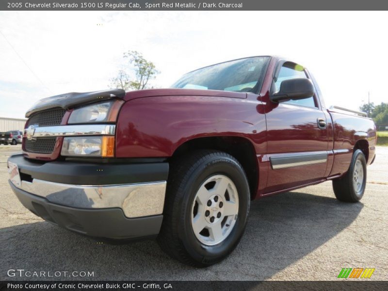 Sport Red Metallic / Dark Charcoal 2005 Chevrolet Silverado 1500 LS Regular Cab