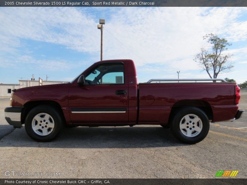 Sport Red Metallic / Dark Charcoal 2005 Chevrolet Silverado 1500 LS Regular Cab