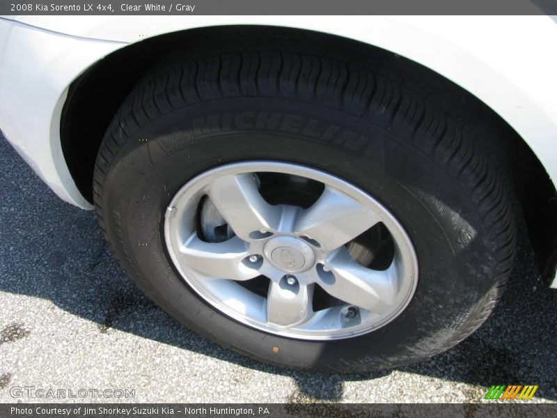 Clear White / Gray 2008 Kia Sorento LX 4x4