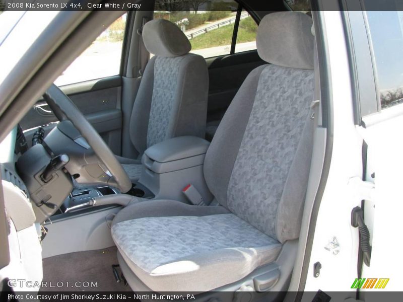 Clear White / Gray 2008 Kia Sorento LX 4x4