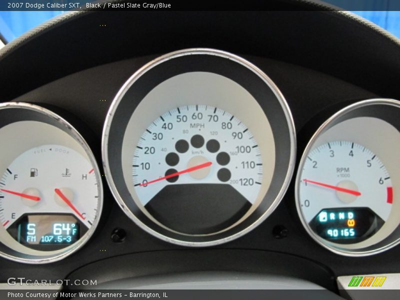 Black / Pastel Slate Gray/Blue 2007 Dodge Caliber SXT