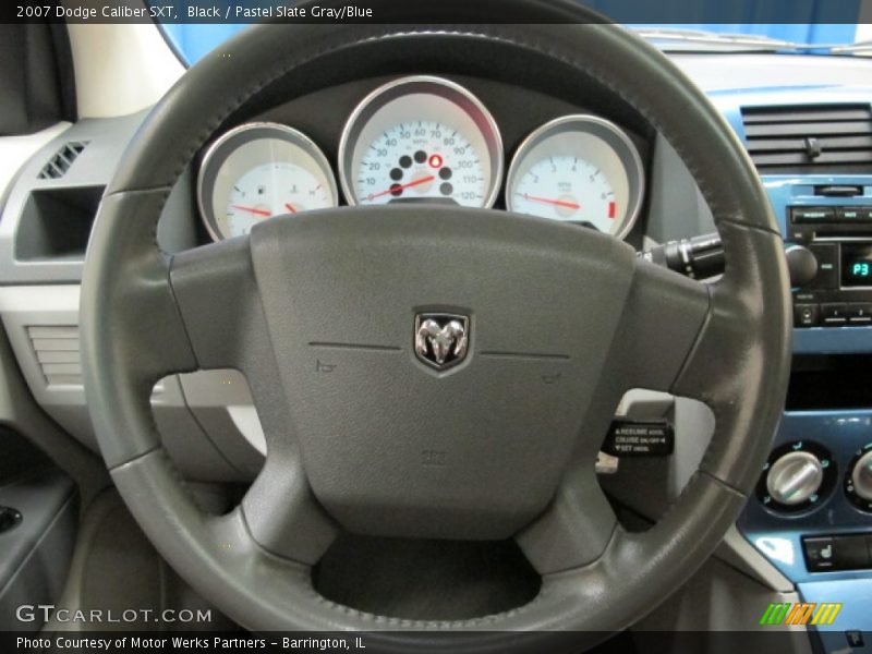 Black / Pastel Slate Gray/Blue 2007 Dodge Caliber SXT