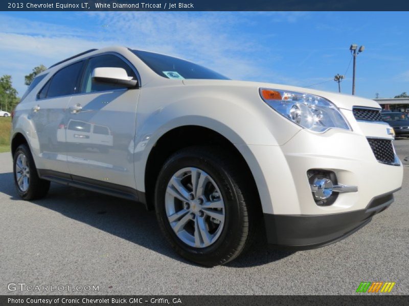 White Diamond Tricoat / Jet Black 2013 Chevrolet Equinox LT