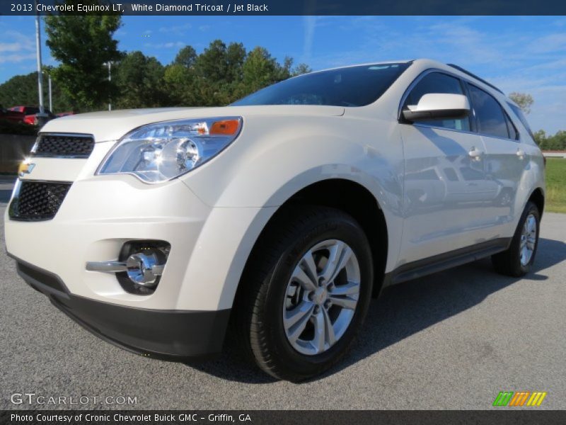 White Diamond Tricoat / Jet Black 2013 Chevrolet Equinox LT