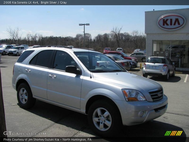 Bright Silver / Gray 2008 Kia Sorento LX 4x4