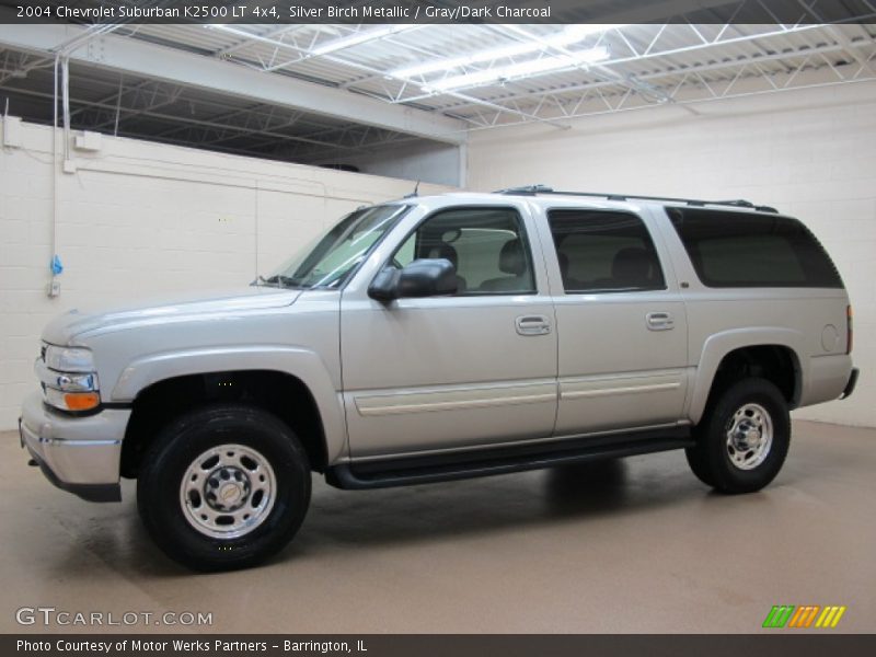 Silver Birch Metallic / Gray/Dark Charcoal 2004 Chevrolet Suburban K2500 LT 4x4