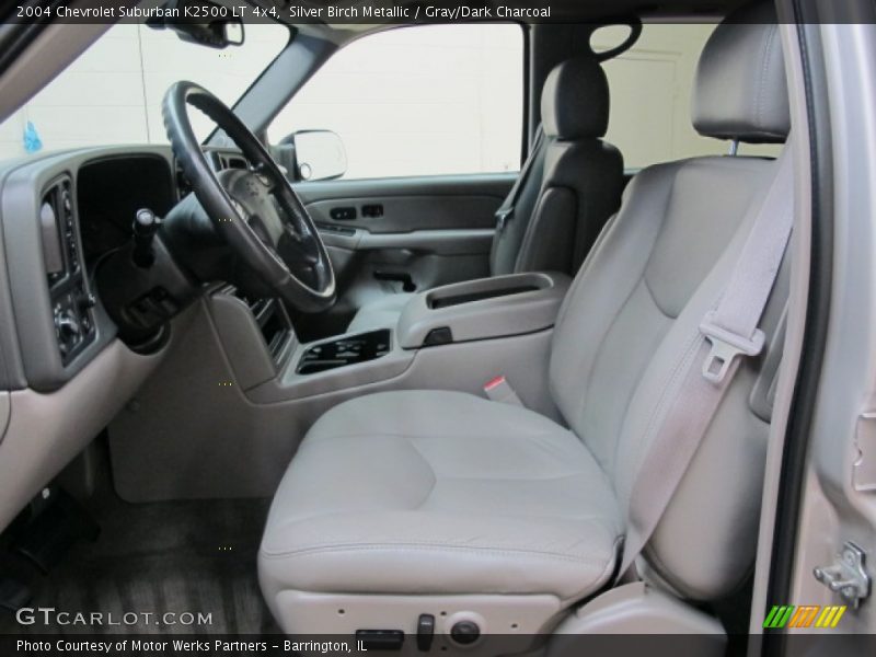 Silver Birch Metallic / Gray/Dark Charcoal 2004 Chevrolet Suburban K2500 LT 4x4