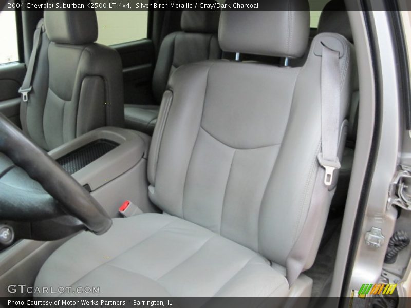 Silver Birch Metallic / Gray/Dark Charcoal 2004 Chevrolet Suburban K2500 LT 4x4