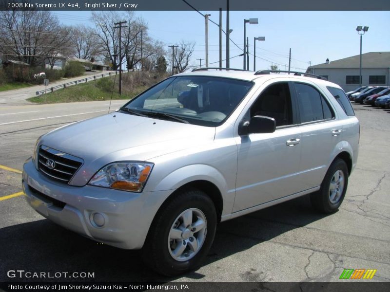 Bright Silver / Gray 2008 Kia Sorento LX 4x4