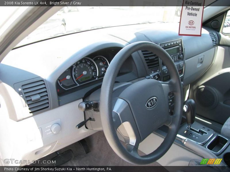 Bright Silver / Gray 2008 Kia Sorento LX 4x4