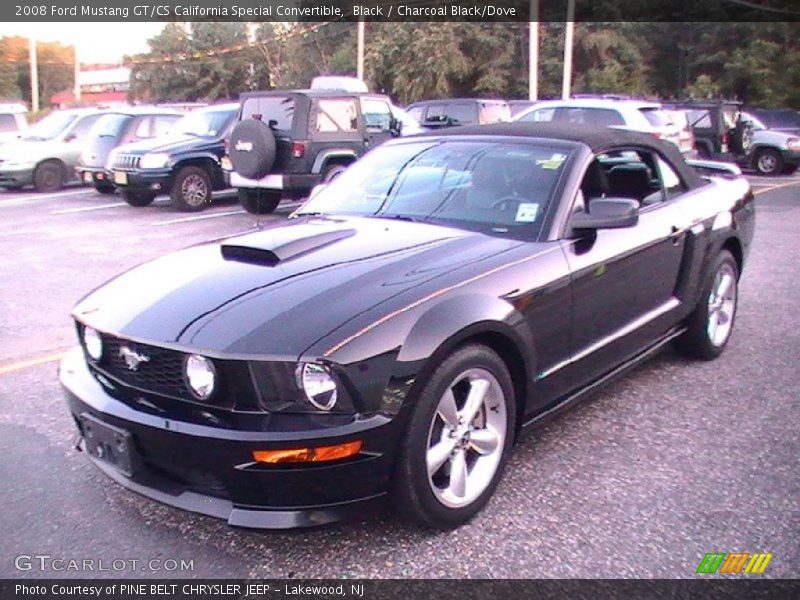 Black / Charcoal Black/Dove 2008 Ford Mustang GT/CS California Special Convertible