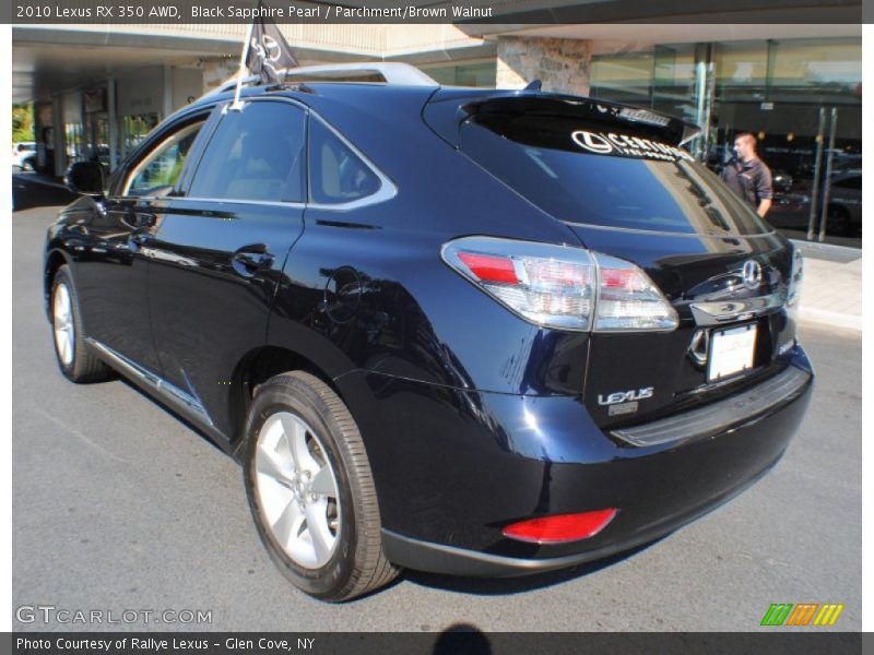 Black Sapphire Pearl / Parchment/Brown Walnut 2010 Lexus RX 350 AWD