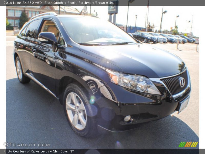 Black Sapphire Pearl / Parchment/Brown Walnut 2010 Lexus RX 350 AWD