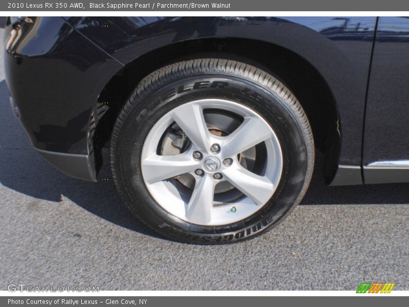 Black Sapphire Pearl / Parchment/Brown Walnut 2010 Lexus RX 350 AWD