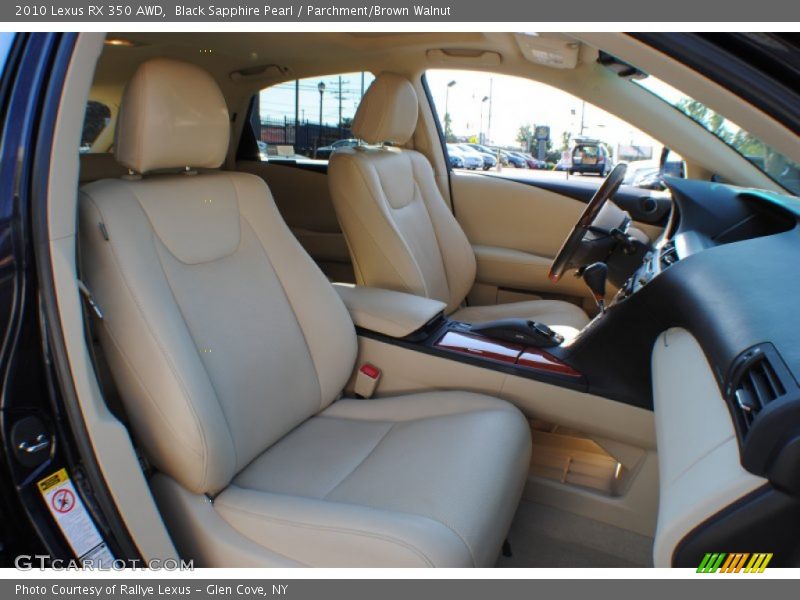 Black Sapphire Pearl / Parchment/Brown Walnut 2010 Lexus RX 350 AWD