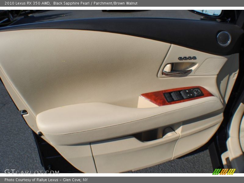 Black Sapphire Pearl / Parchment/Brown Walnut 2010 Lexus RX 350 AWD