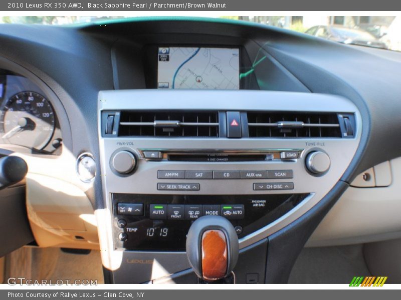 Black Sapphire Pearl / Parchment/Brown Walnut 2010 Lexus RX 350 AWD