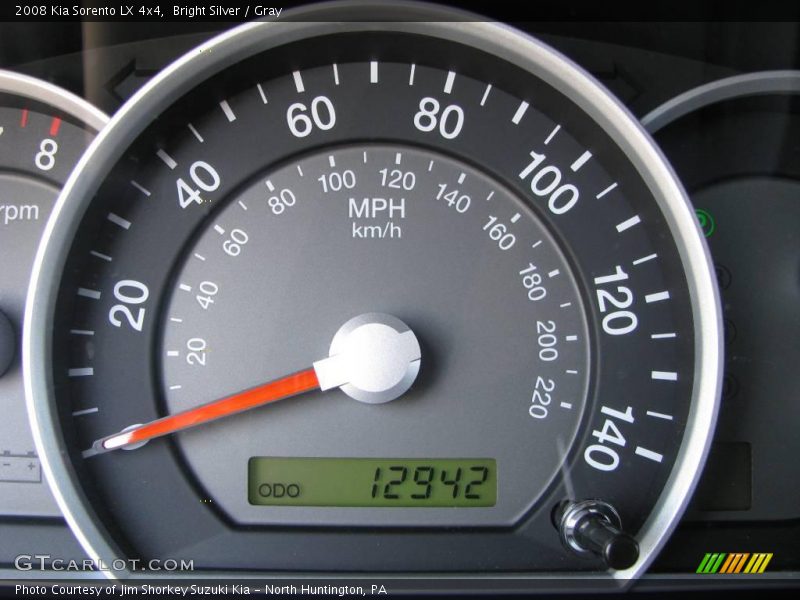Bright Silver / Gray 2008 Kia Sorento LX 4x4