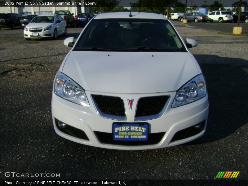Summit White / Ebony 2009 Pontiac G6 V6 Sedan