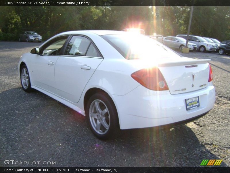 Summit White / Ebony 2009 Pontiac G6 V6 Sedan