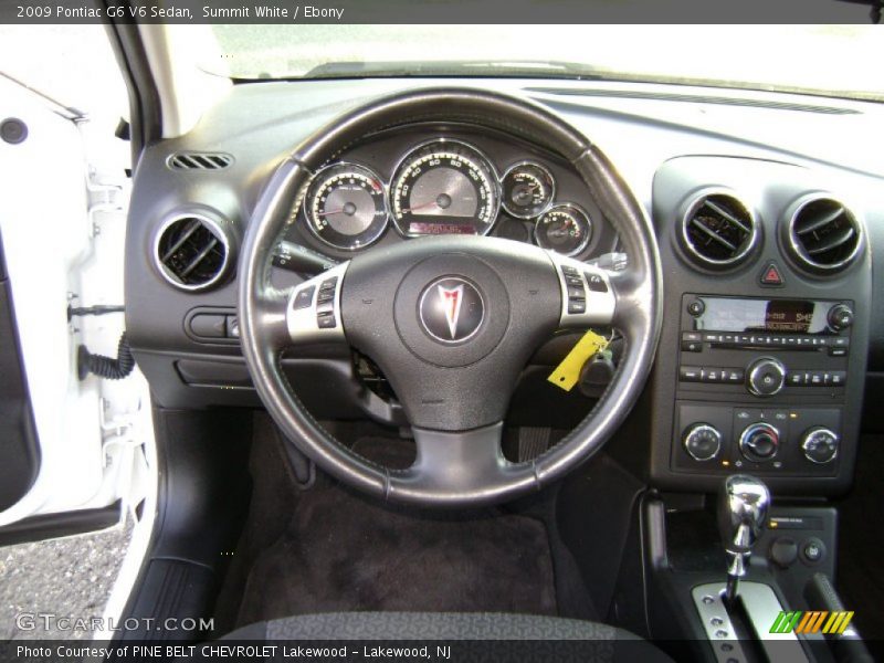 Summit White / Ebony 2009 Pontiac G6 V6 Sedan