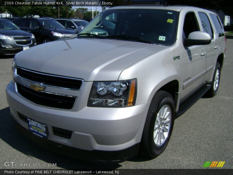 Silver Birch Metallic / Ebony 2009 Chevrolet Tahoe Hybrid 4x4