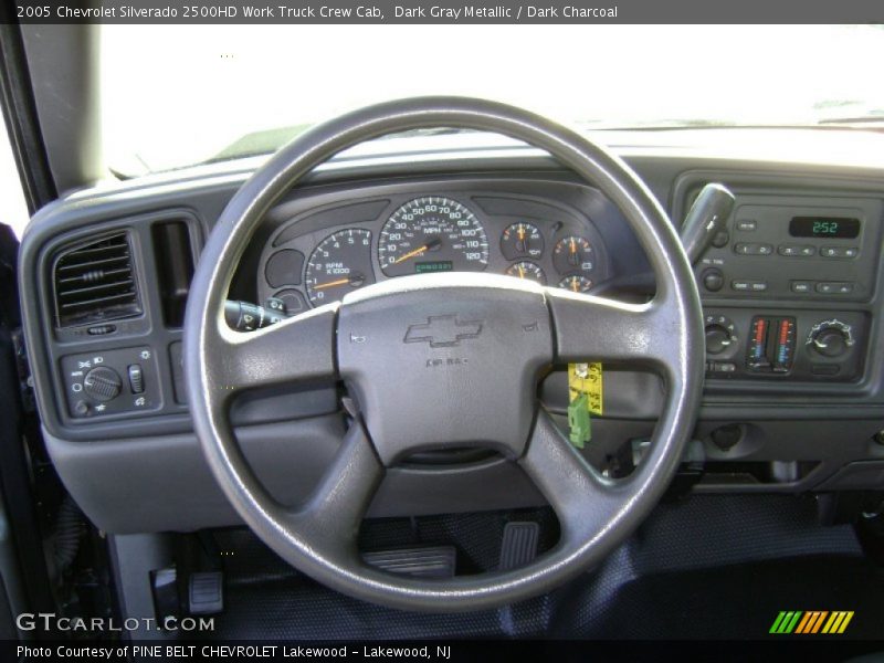 Dark Gray Metallic / Dark Charcoal 2005 Chevrolet Silverado 2500HD Work Truck Crew Cab