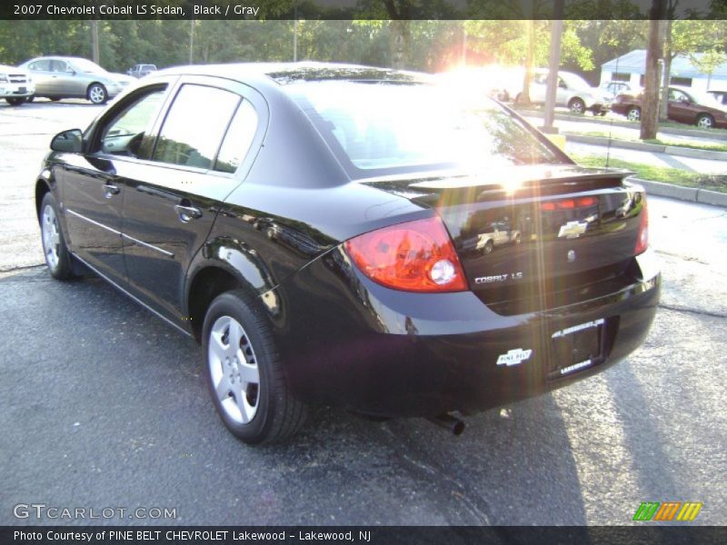Black / Gray 2007 Chevrolet Cobalt LS Sedan