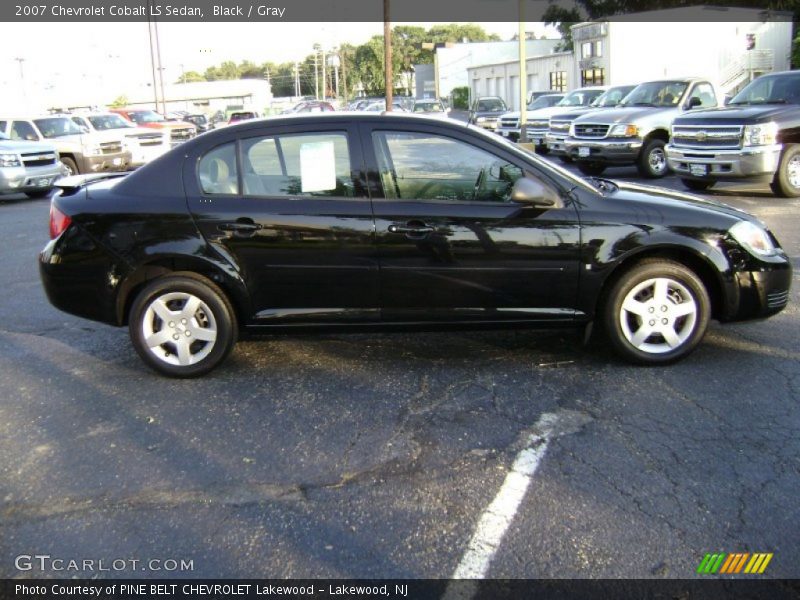 Black / Gray 2007 Chevrolet Cobalt LS Sedan