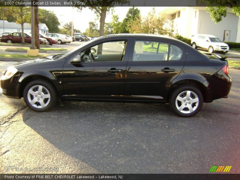 Black / Gray 2007 Chevrolet Cobalt LS Sedan