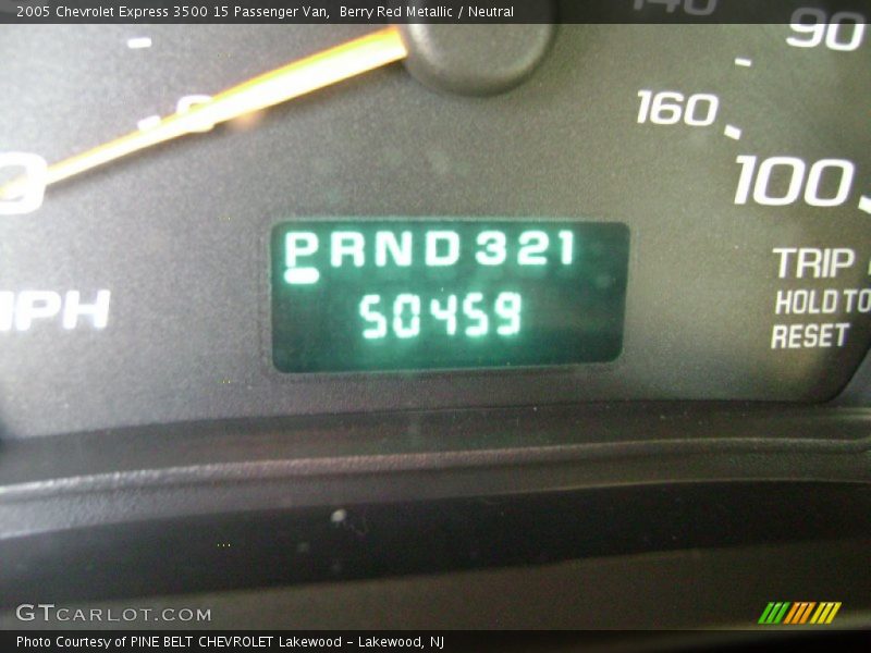 Berry Red Metallic / Neutral 2005 Chevrolet Express 3500 15 Passenger Van