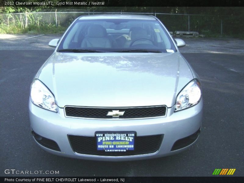 Gold Mist Metallic / Neutral 2012 Chevrolet Impala LTZ