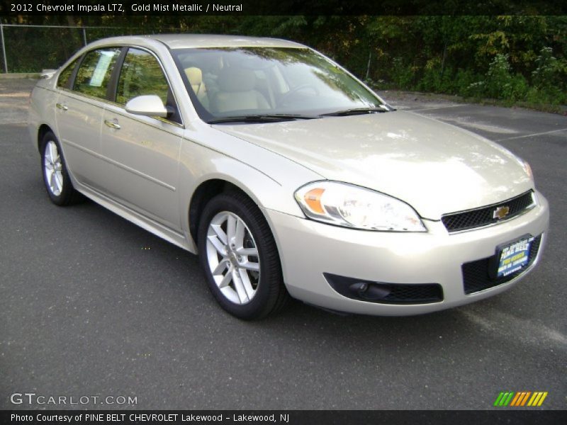 Gold Mist Metallic / Neutral 2012 Chevrolet Impala LTZ