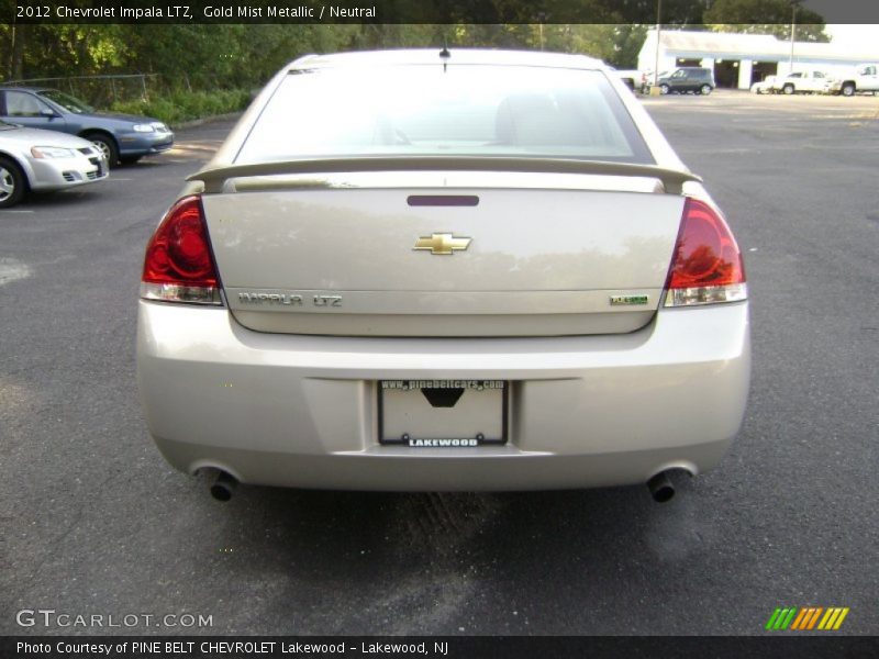 Gold Mist Metallic / Neutral 2012 Chevrolet Impala LTZ