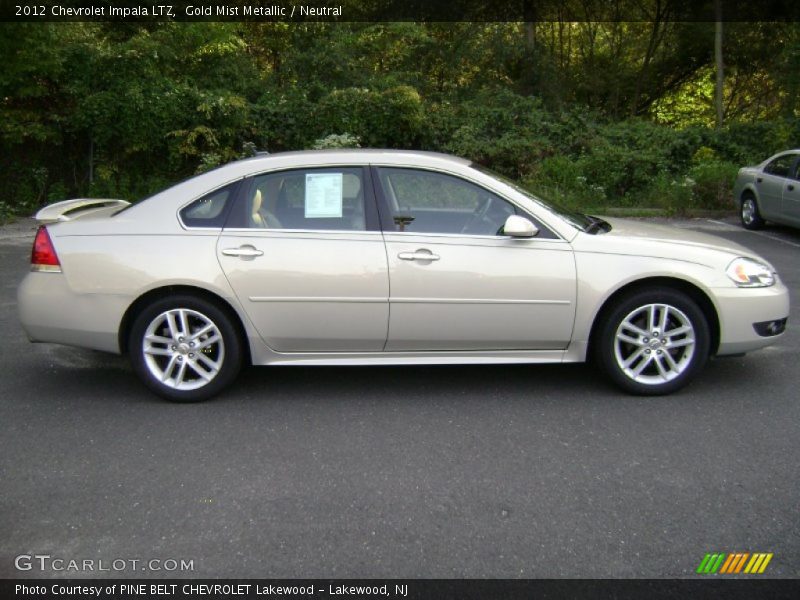 Gold Mist Metallic / Neutral 2012 Chevrolet Impala LTZ