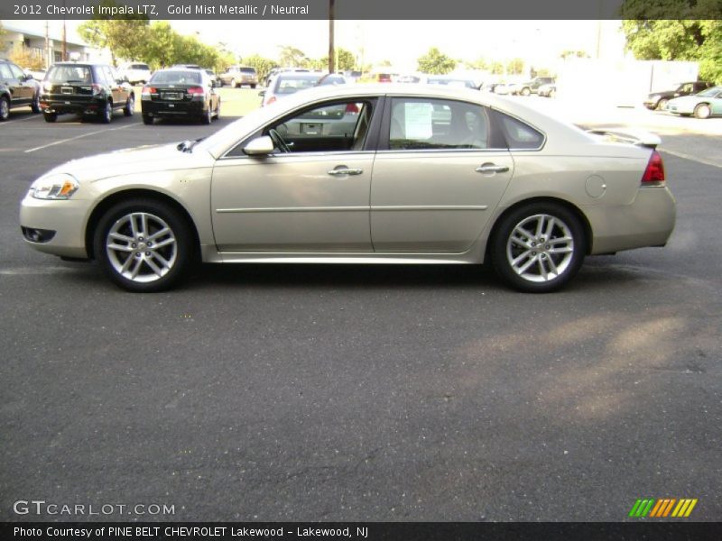 Gold Mist Metallic / Neutral 2012 Chevrolet Impala LTZ