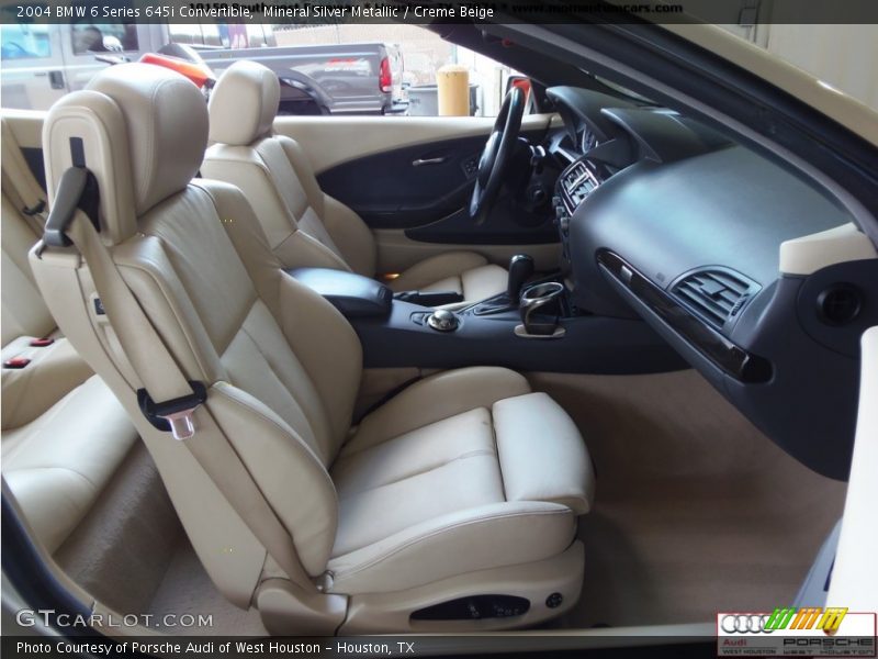 Mineral Silver Metallic / Creme Beige 2004 BMW 6 Series 645i Convertible