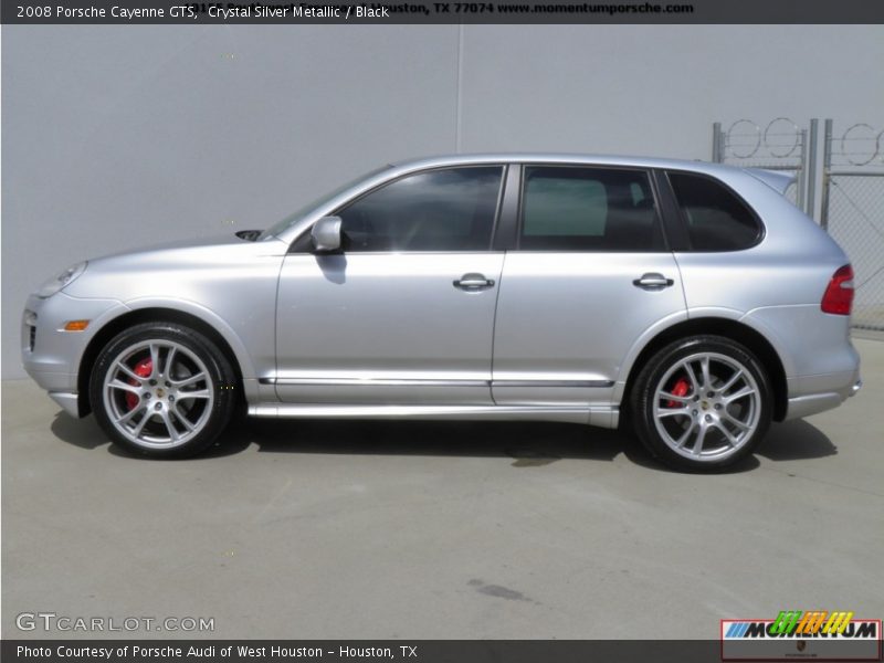Crystal Silver Metallic / Black 2008 Porsche Cayenne GTS